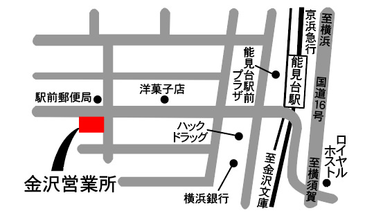 金沢営業所の地図